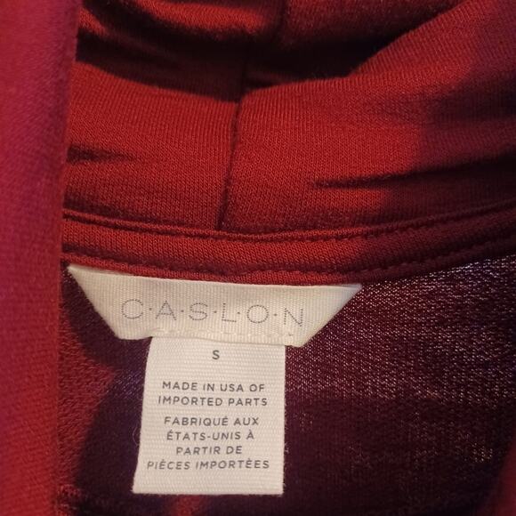 Caslon Cowl Neck Tunic Top Wine S NWOT - Picture 8 of 9